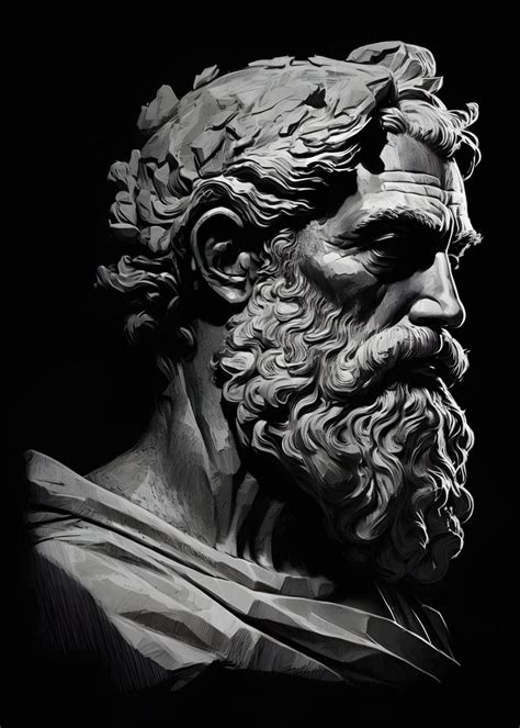 Plato Philosopher Poster Picture Metal Print Paint By Mesh Displate