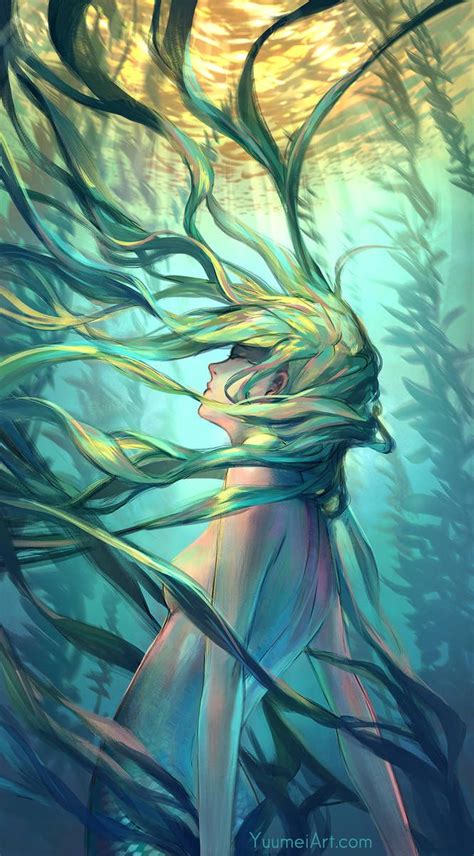 Ocean Forest by yuumei | Mermaid art, Illustration art, Artwork