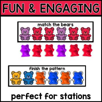 Pattern Cards - Counting Bears Patterns - by Megs Teacher Life | TPT