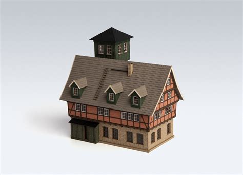 Archistories Fire Station Doerpeder Z Scale Hobo