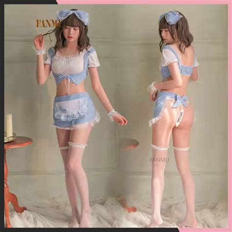 Jual Cod Set Lingerie Seksi Model Cosplay Maid Lingerie Sexy