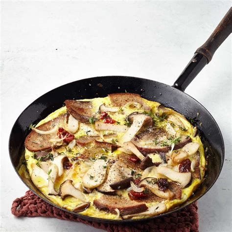 Brot Omelette Mit Pilzen Rezept ESSEN UND TRINKEN