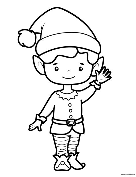 Coloriage De Lutin De No L Imprimer Coloriage