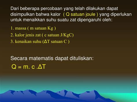 Ppt 1 Kalor Untuk Menaikkan Suhu Zat Powerpoint Presentation Free