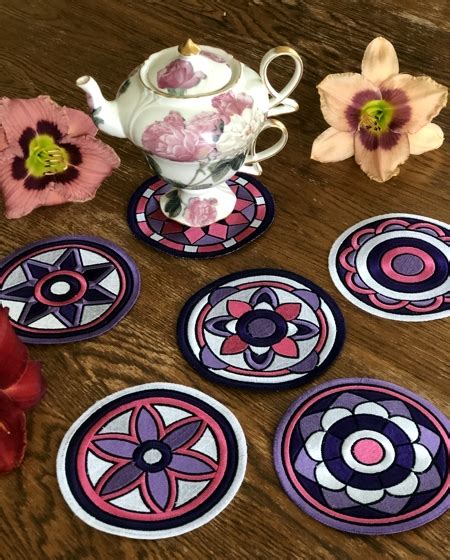 Coasters In The Hoop Advanced Embroidery Designs