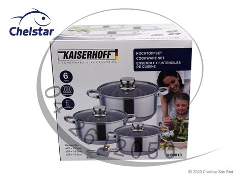 Kaiserhoff 3 Set Stainless Steel Pots (KH9913)