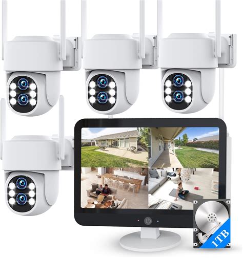 Amazon HXVIEW Solar Wireless Security Camera System With 10 LCD