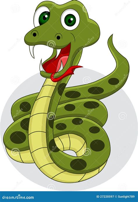 Smiling Snake Cartoon Royalty Free Stock Photography Image 27220597