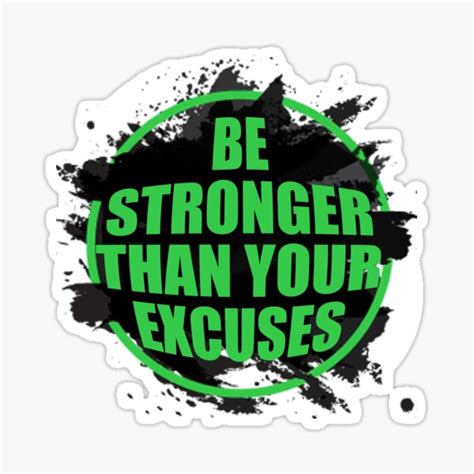 No Excuse Fitness Sticker By Np51 Redbubble