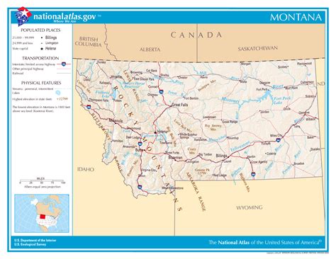 Large detailed map of Montana state | Montana state | USA | Maps of the ...