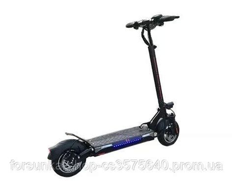 Электросамокат Crosser T4 10" 1000Вт, 12.5Ач 48В круглый спидометр ...
