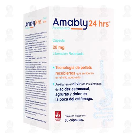 Amably 24 Hrs 20 mg 30 Cápsulas