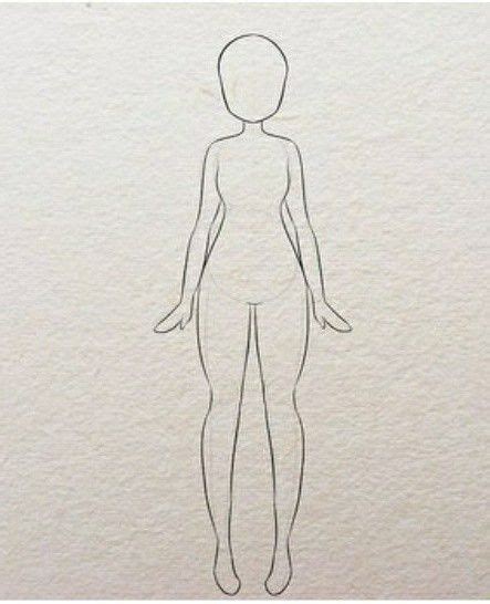 A Drawing Of A Womans Body Is Shown In The Shape Of A Human Figure