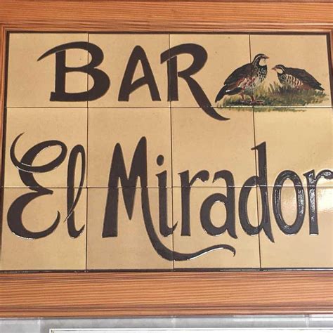 Bar El Mirador Sierra Norte de Málaga