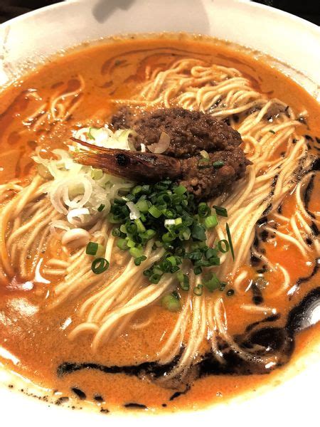 『海老寿久担々麺 大盛』麺屋 愛心 Tokyo 町屋店のレビュー ラーメンデータベース