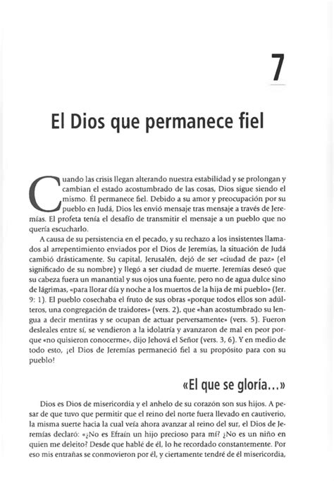 Libro Complementario Cap Tulo El Dios Que Permanece Fiel