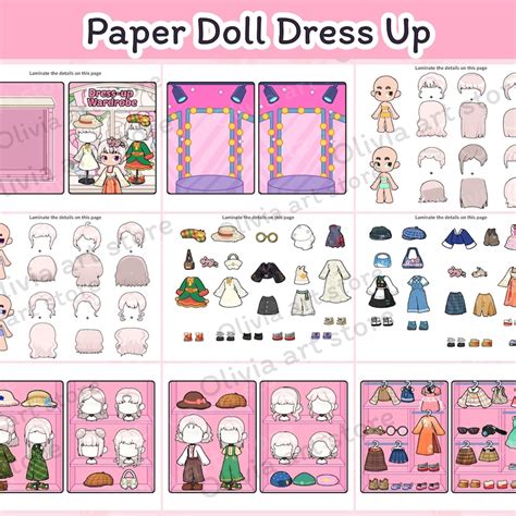 avatar world paper doll etsy