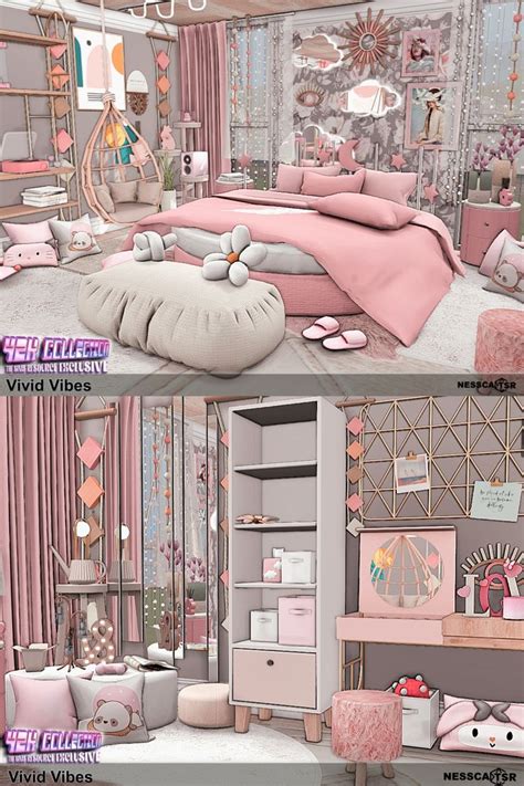 The Sims 4 Room CC Vivid Vibes Sims4 The Sims 4 Sims4 Room Sims4