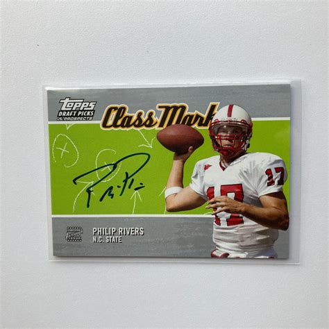 Philip Rivers Topps Draft Picks Prospects Class Marks Rookie