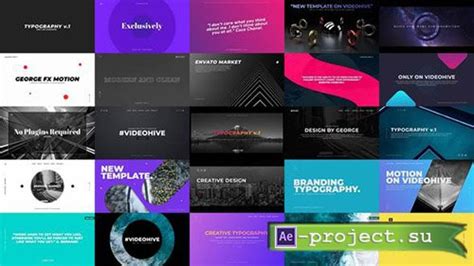 Videohive Typography Slides 23328632 Project For After Effects