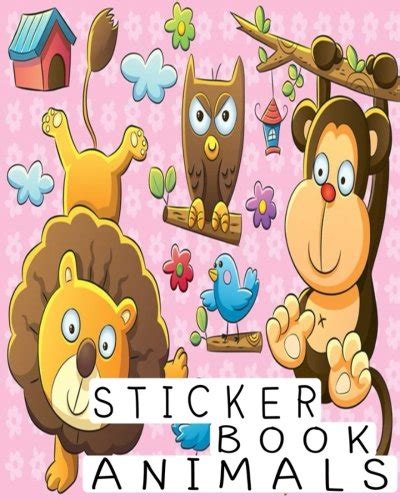 Sticker Book Animals Blank Sticker Book Animals Journal For Kids 120