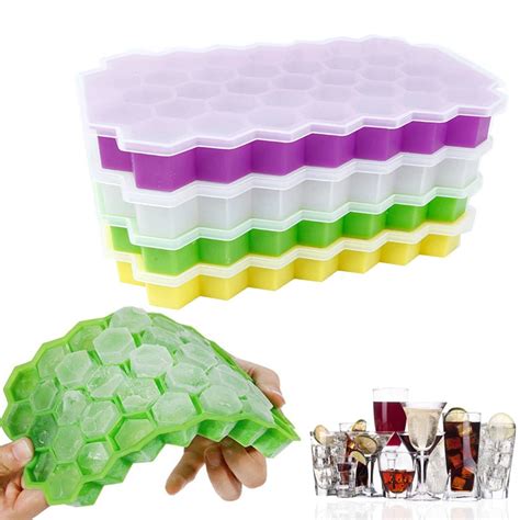 Criativo Honeycomb Ice Cube Maker Bandejas Reutiliz Veis Molde De