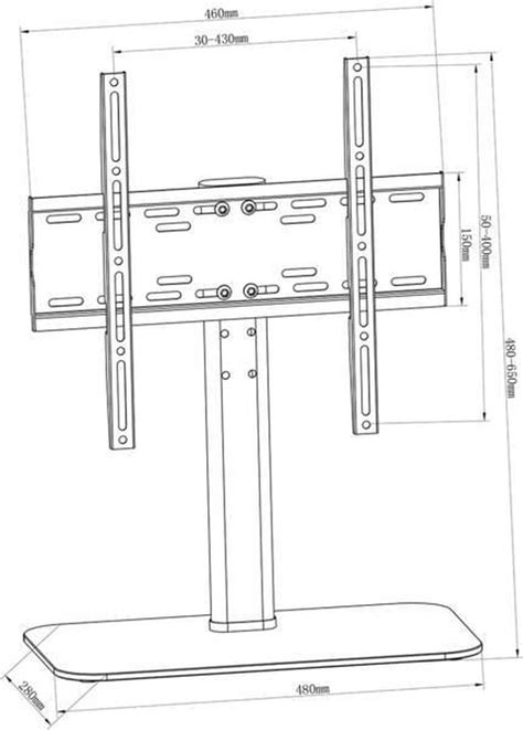 Universele TV Voet Standaard 32 55 Inch Vaste Tafelstandaard Met