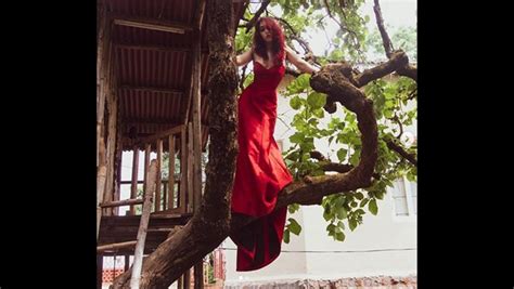 Ira Khan S Red Hot Photoshoot On A Tree Ira Khan S Red Hot Photoshoot On A Tree Is Breaking