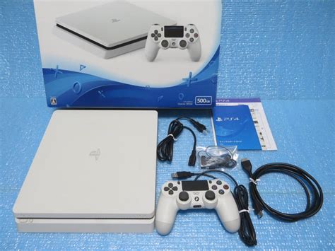 付属品完備 箱有り 初期化済 Ps4本体 ソニー Sony Playstation4 500gb Cuh 2100a B02 グレイシャー