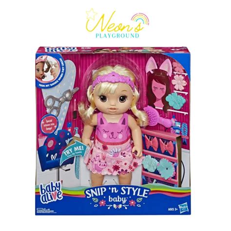 Baby Alive Snip N Style Baby Blonde Hair Sounds Phrases Lazada Ph