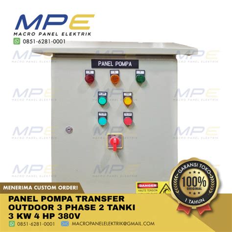 Jual Panel Pompa Transfer Outdoor Phase Tanki Kw Hp V