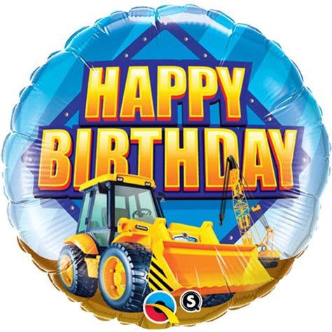 Happy Birthday Bagger Folienballon 46cm Party Ch