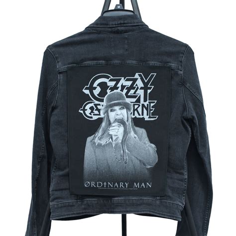 2020 Ozzy Osbourne Ordinary Man Woven Sew On Back Patch Man Weave