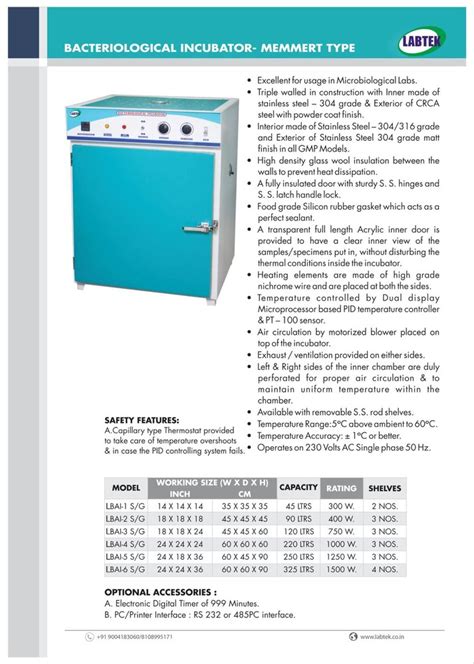 Gray Bacteriological Incubator Gmp Model For Lab At Rs In Navi