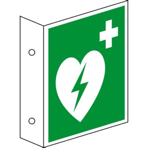 Rettungs Fahnensch Automat Ext Defibrillator Aed Ds Iso Kroschke At