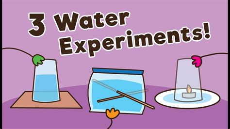 easy water experiments  kids youtube