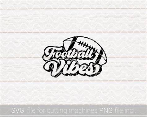 Football Vibes Svgfootball Game Day Svgfootball Shirt Etsy