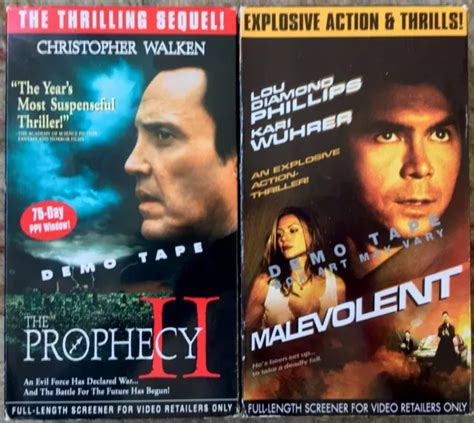 DIMENSION HOME VIDEO Full Length Screener VHS Lot Of 2 Prophecy II