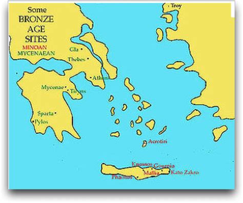 Map Of Mycenaean Greek