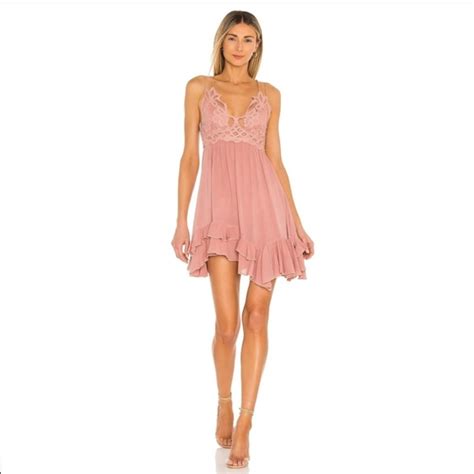 Free People Dresses Free People Adella Slip Dress Rose Color In Xs