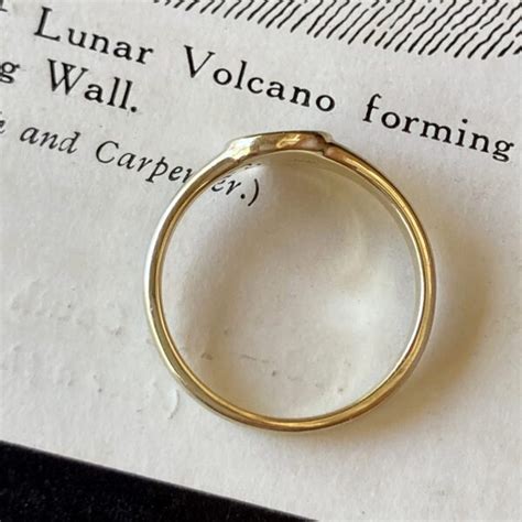 Venus And Luna Contemporary Celestial Signet Ring Secret Histories