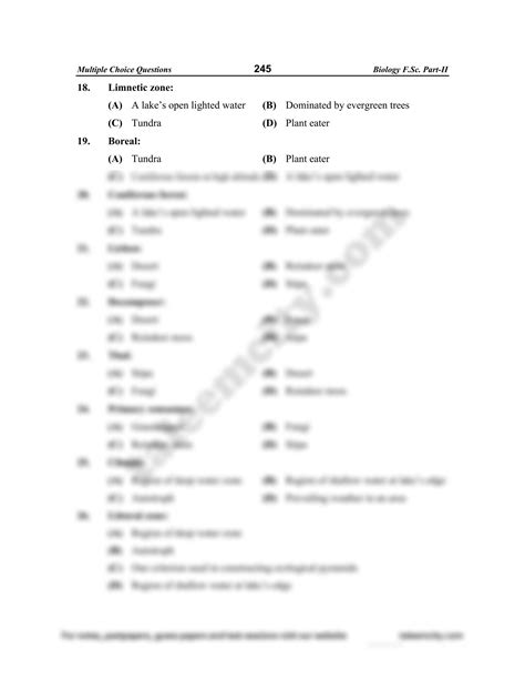 Solution Some Major Ecosystems Biology Nd Year Mcqs Studypool