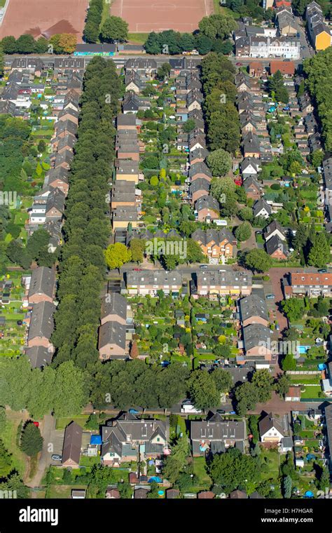 Luftaufnahme Duisburg Homberg Siedlung Rheinpreu En Historische