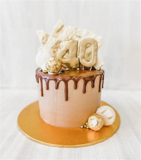 Semi Naked Chocolate Drip Fresh Flower Cakes Sweet On Cup Cakes