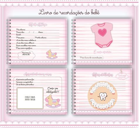 Livro do Bebê Menina - Arquivo Digital - Ello Criativo