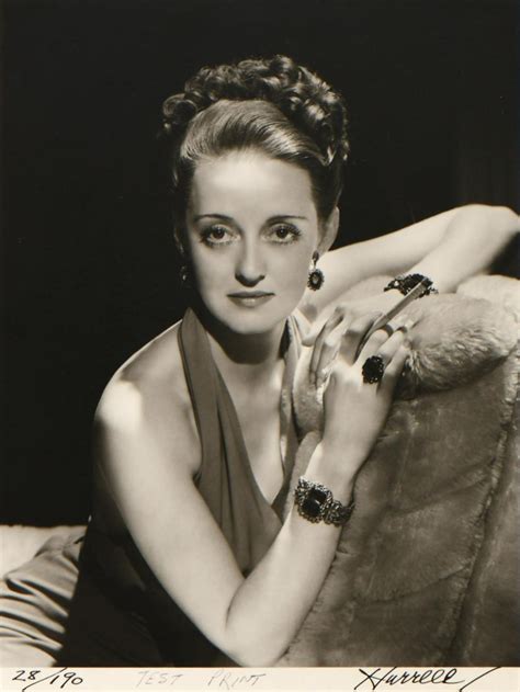 Sold Price George Hurrell American 1904 1992 Bette Davis Test Print Photograph January