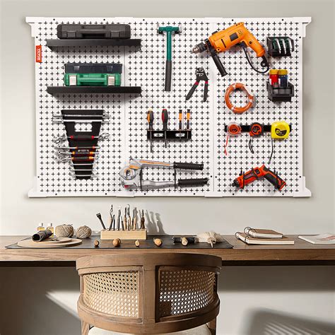 Vevor X Metal Pegboard Organizer Wall Mount Panel Garage Hanger