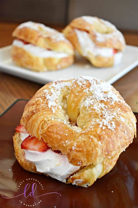 Easy Strawberry Shortcake Croissants Crazy Adventures In Parenting