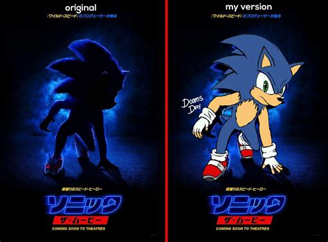 So i try to fix the sonic movie poster... : r/SonicTheHedgehog