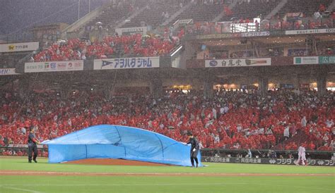 【巨人】3回に同点に追いつかれる4回表に雨のため試合中断 スポーツ報知